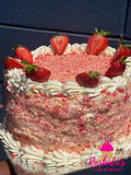 Strawberry Crunch Cake